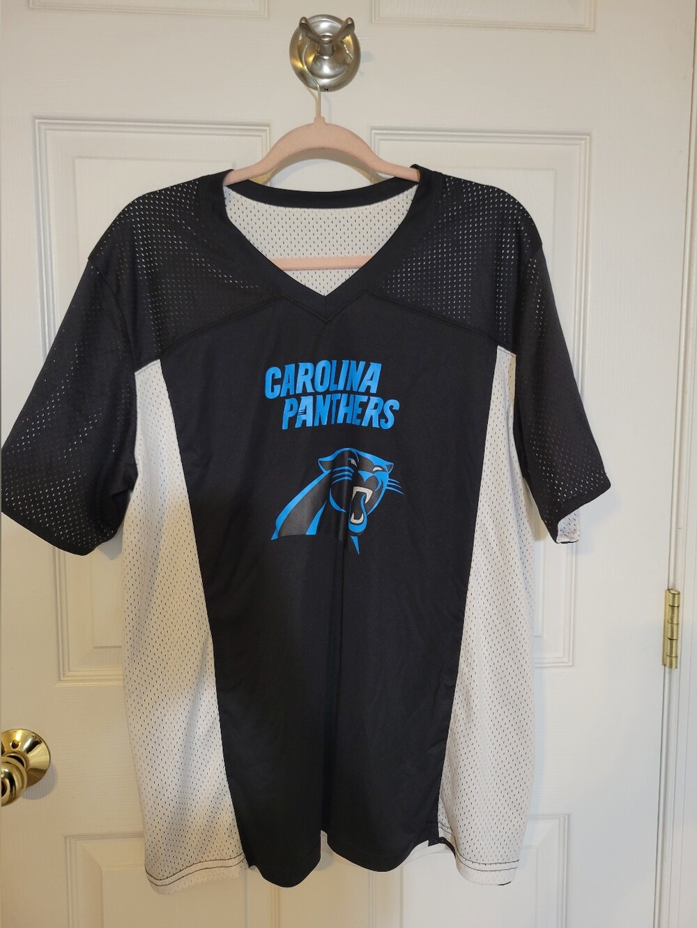 Official NFL FLAG Carolina Panthers Reversible Mesh Football Jersey OS